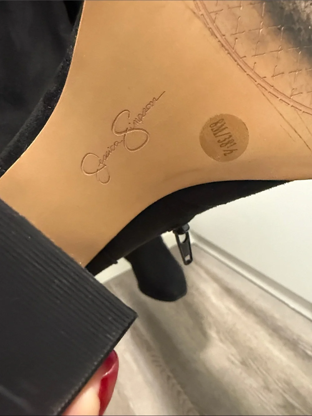 Jessica Simpson Black Over-the-Knee Suede Boots